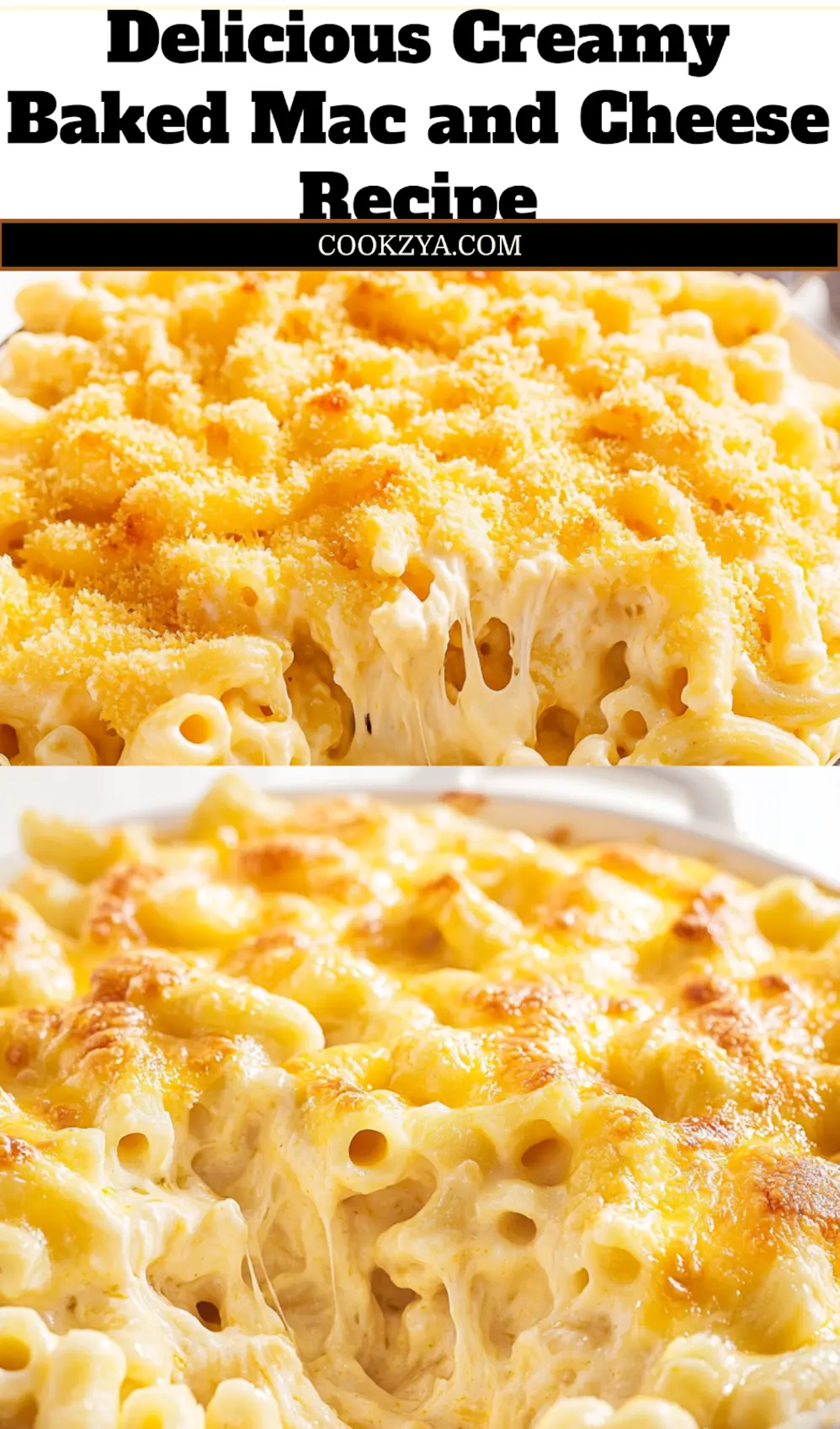 How to Make Creamy Baked Mac and Cheese Perfectly 7 Close-up of creamy baked mac and cheese with golden crust