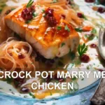 CROCK POT MARRY ME CHICKEN centered hero view, clean and uncluttered