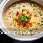 CROCKPOT CRACK CHICKEN centered hero view, clean and uncluttered