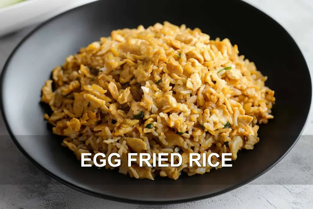 EGG FRIED RICE centered hero view, clean and uncluttered