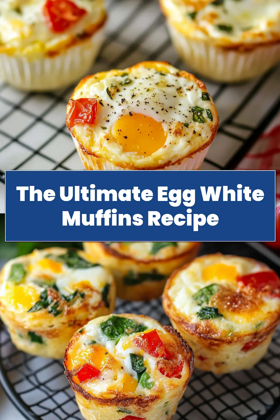 Freshly baked egg white muffins cooling after coming out of the oven
