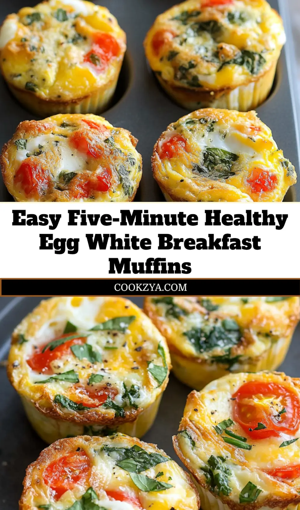 Baked healthy egg white breakfast muffins on a cooling rack