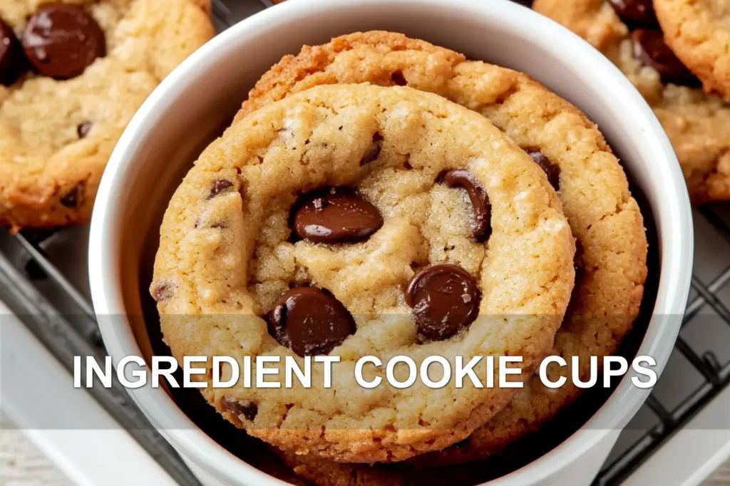 INGREDIENT COOKIE CUPS centered hero view, clean and uncluttered