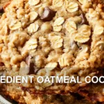 INGREDIENT OATMEAL COOKIES centered hero view, clean and uncluttered