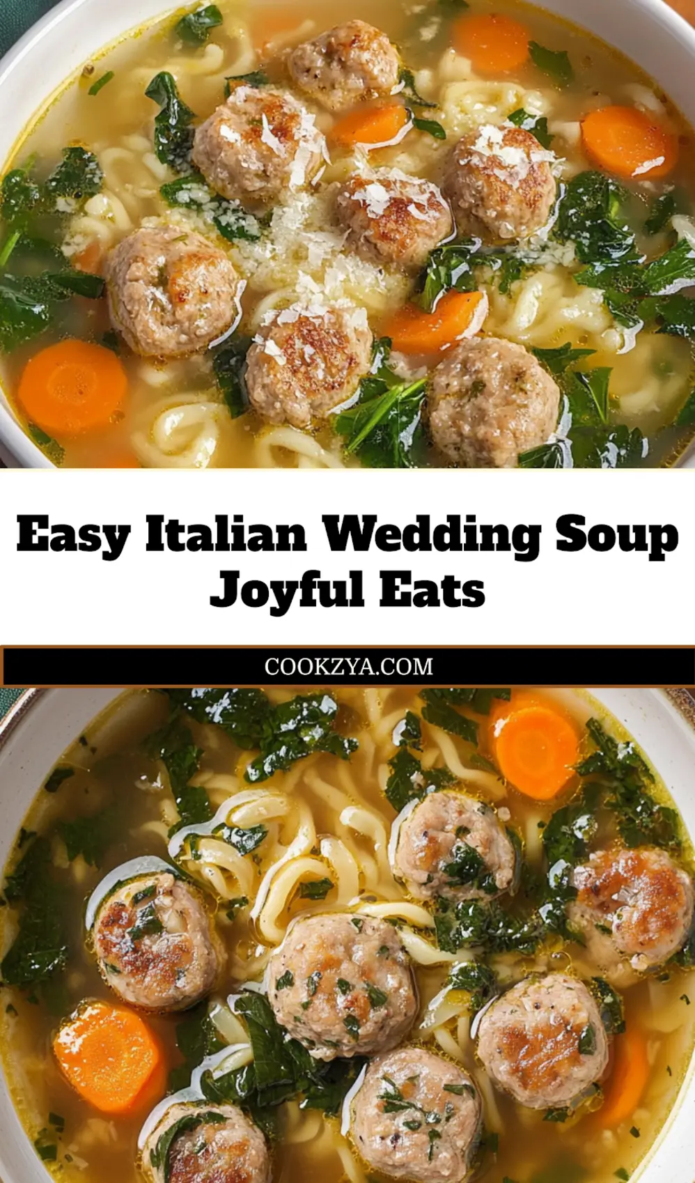 Italian Wedding Soup served in a bowl, ready to enjoy