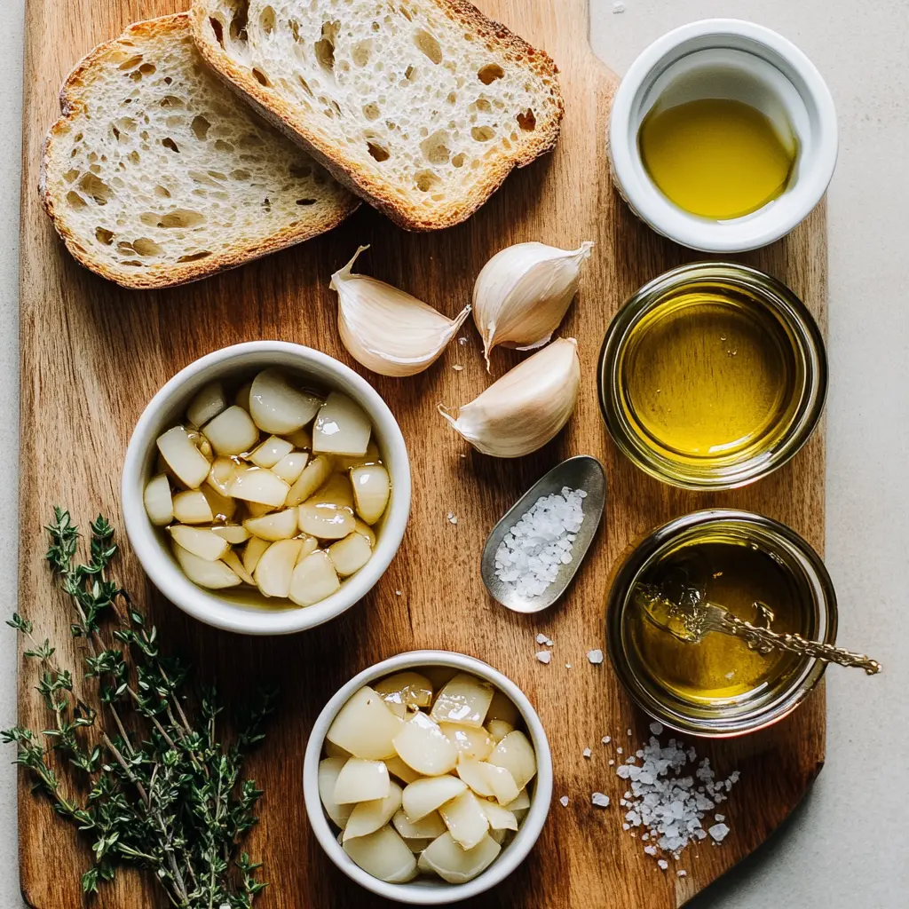 Delicious Air Fryer Garlic Confit Recipe to Try 6 AIR FRYER GARLIC CONFIT centered hero view, clean and uncluttered