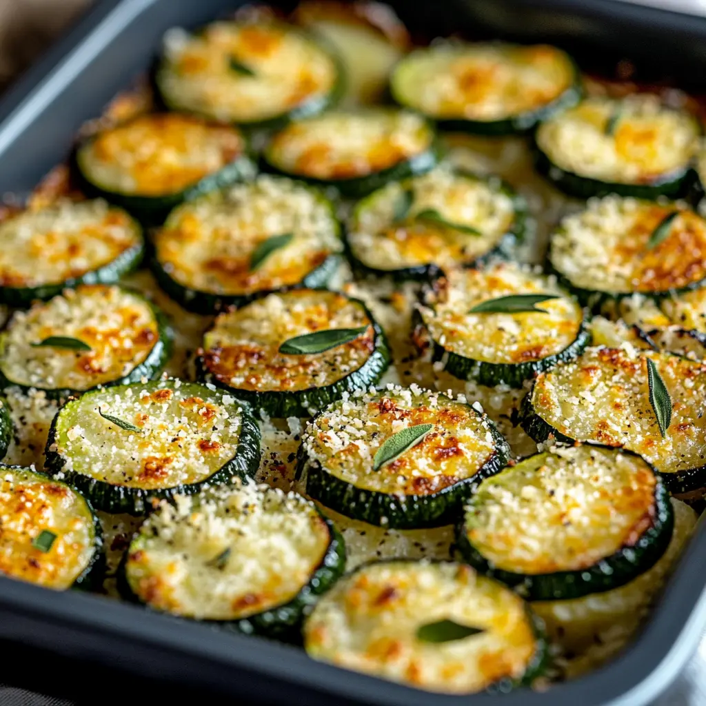 Fresh ingredients for baked Parmesan zucchini recipe displayed on a clean surface