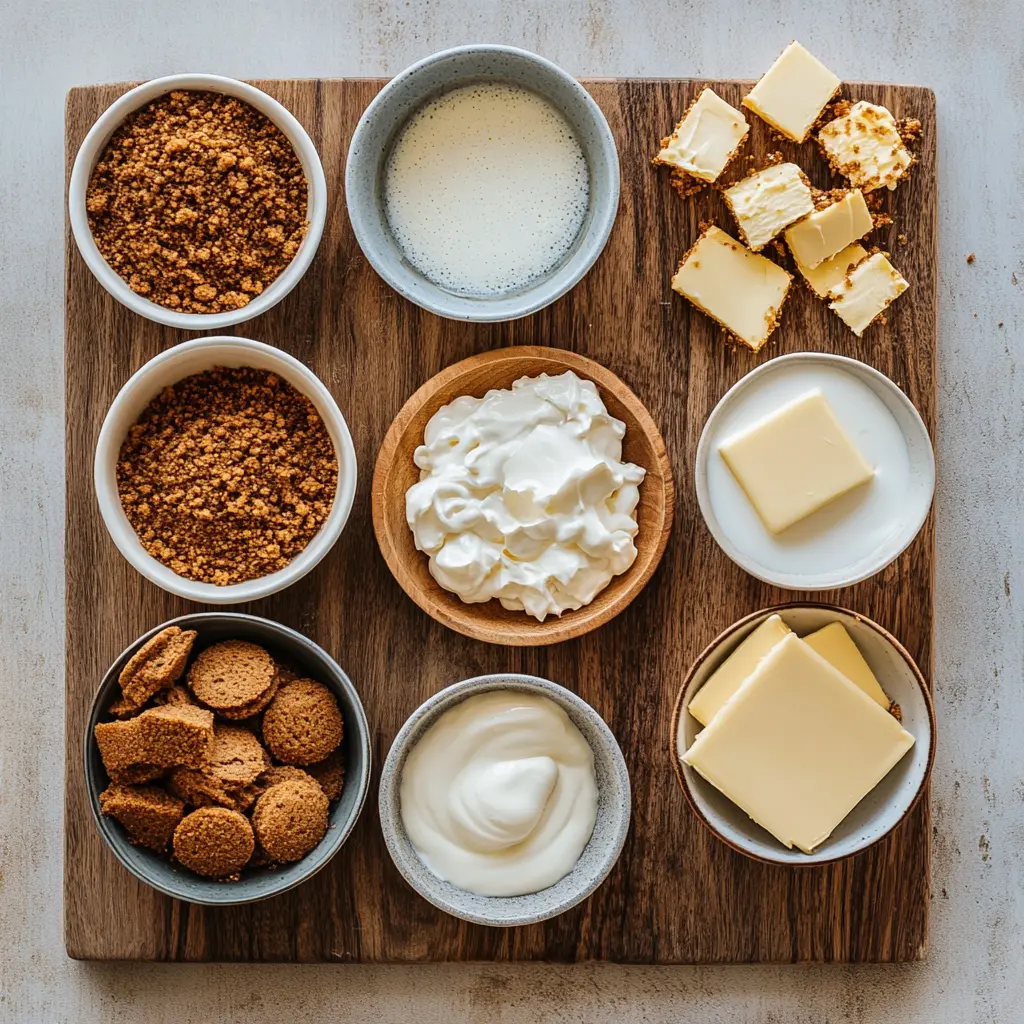 Creamy Biscoff Cheesecake with a cookie crust and Biscoff spread topping, garnished with crushed Biscoff biscuits.