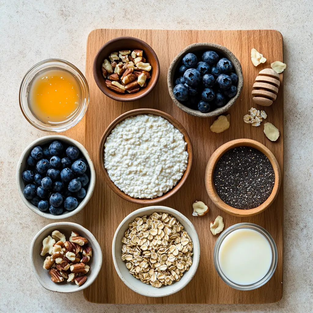 Irresistible Blueberry Cottage Cheese Breakfast Bake Recipe 6 Blueberry Cottage Cheese Breakfast Bake centered hero view, clean and uncluttered