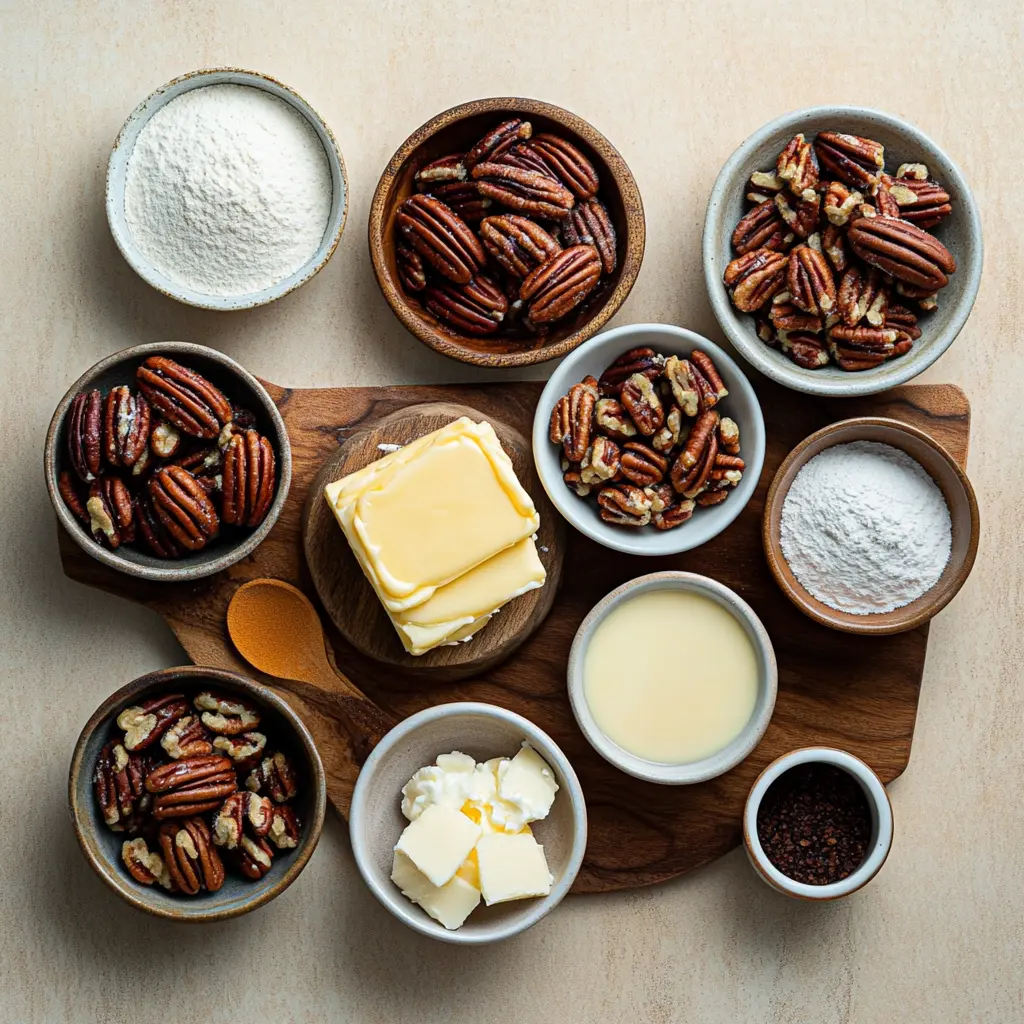 How to Make Butter Pecan Cake: Easy Cozy Guide 6 Ingredients for Butter Pecan Cake displayed on a clean surface