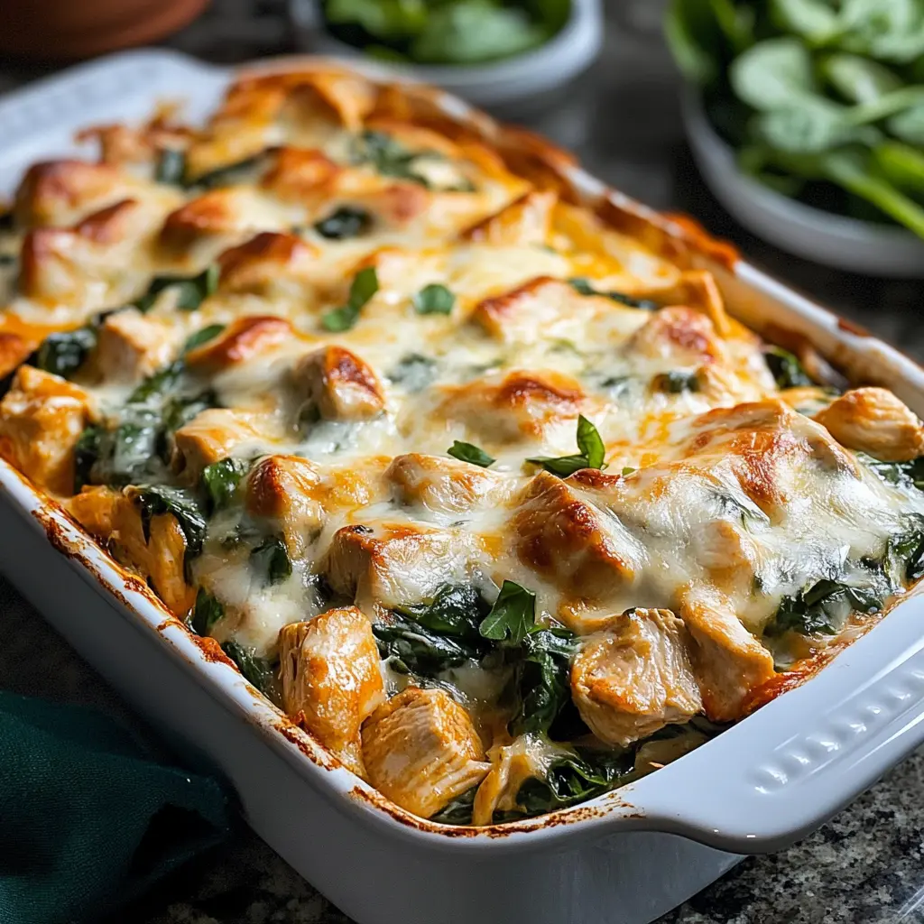 Ingredients for Chicken Tortilla Spinach Casserole arranged on a clean surface