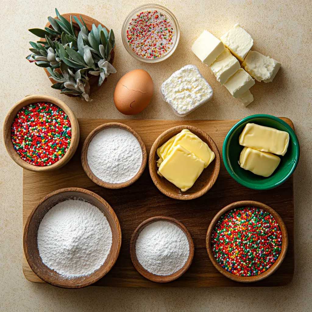 Christmas Gooey Butter Cookies Easy Irresistible Recipe 6 CHRISTMAS GOOEY BUTTER COOKIES centered hero view, clean and uncluttered