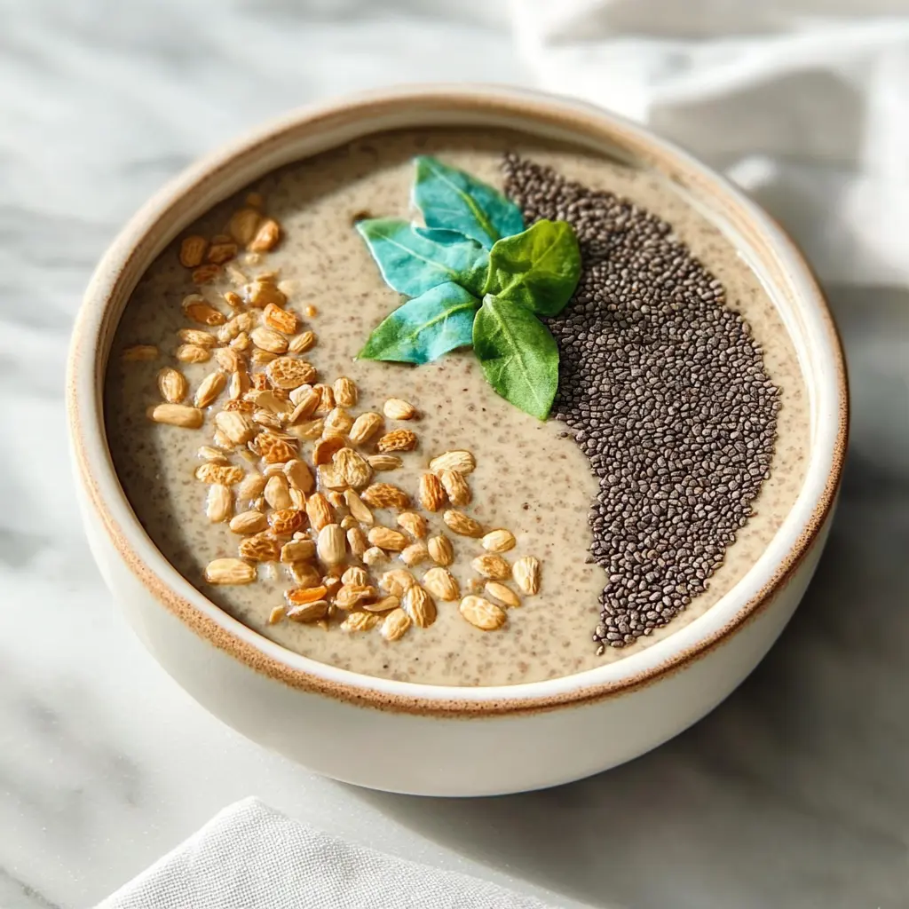 Ingredients for Earth Chia Pudding displayed neatly on a clean surface
