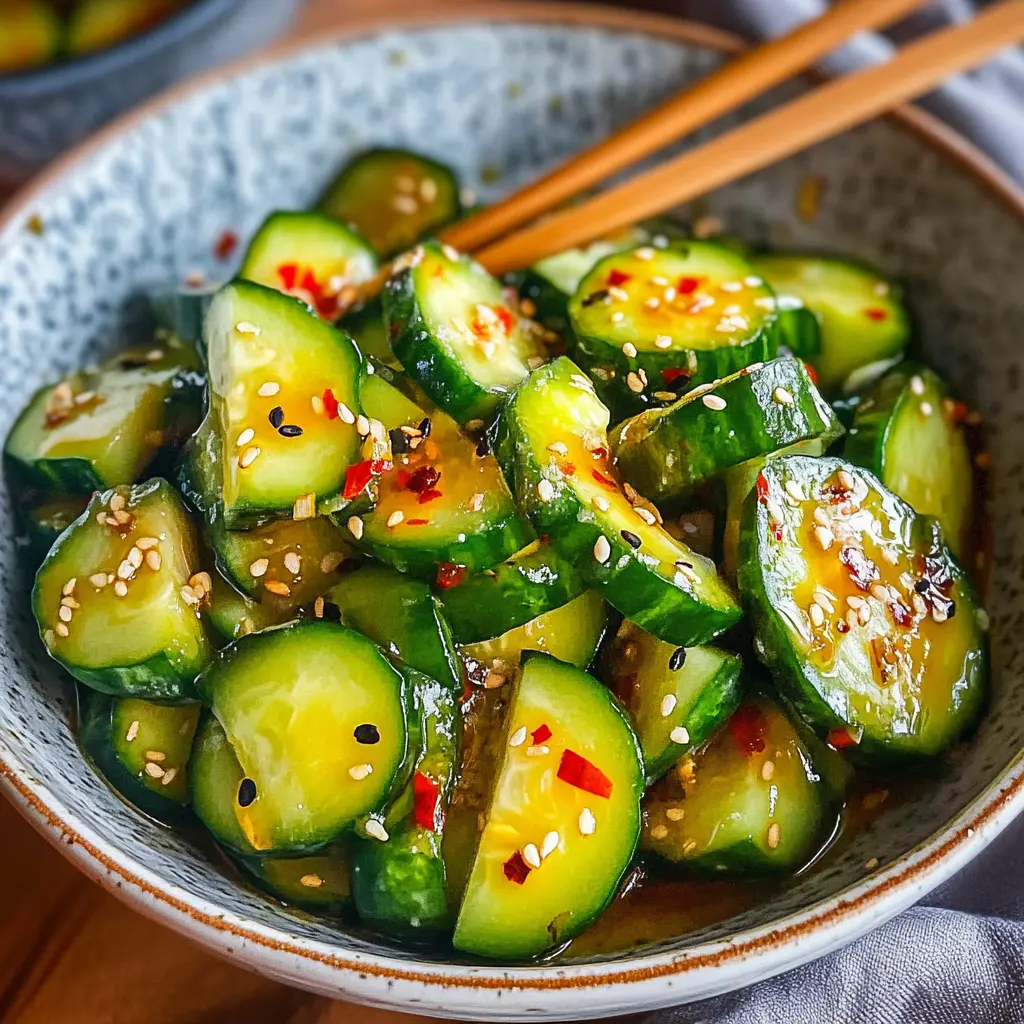 Ingredients for EASY ASIAN CUCUMBER SALAD, neatly arranged and clearly displayed