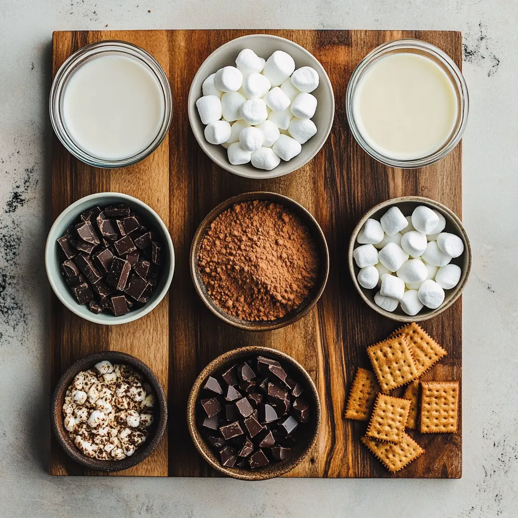 Gooey Smores Rolls Recipe Irresistibly Delicious 6 GOOEY SMORES ROLLS HOMEMADE DESSERT centered hero view, clean and uncluttered