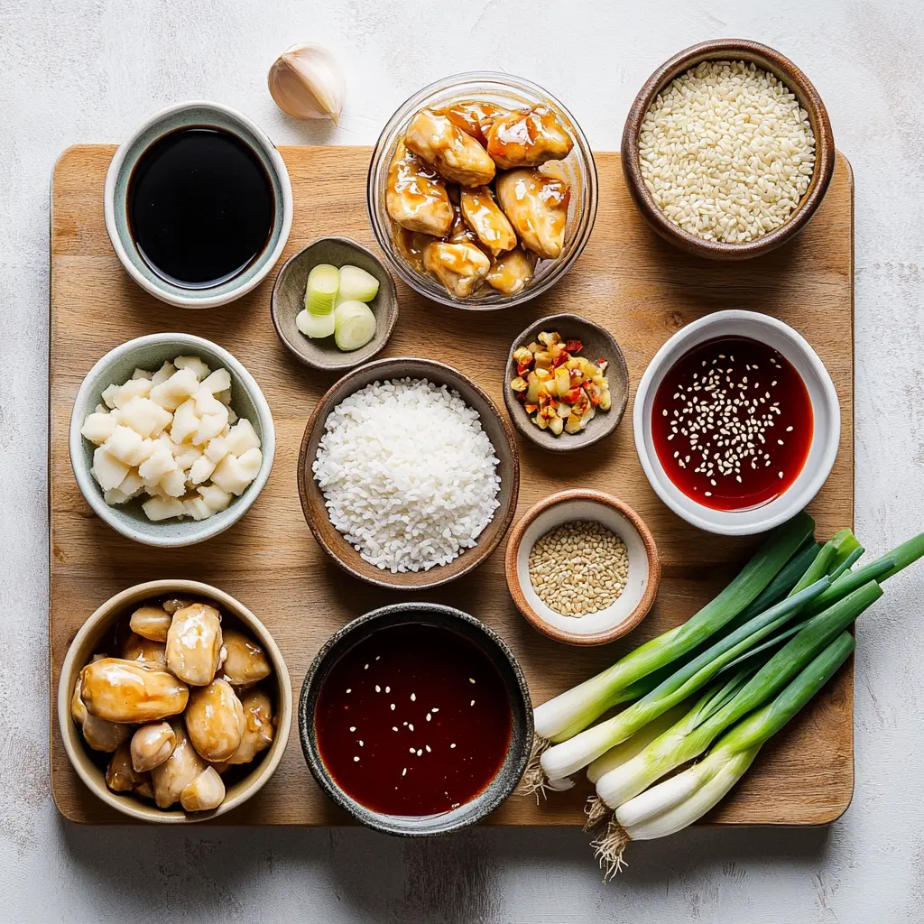 HONEY GARLIC SLOW COOKER CHICKEN THIGHS centered hero view, clean and uncluttered