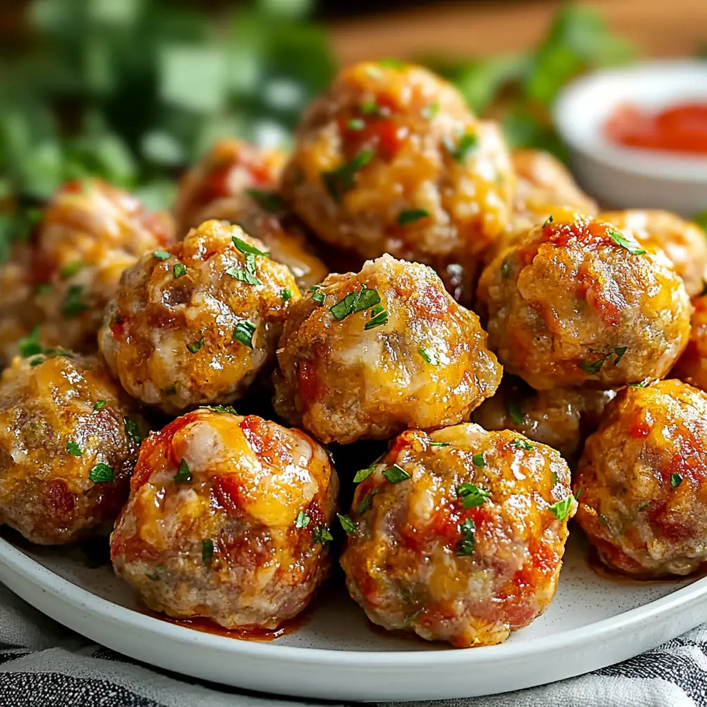 Ingredients for Rotel Sausage Balls displayed neatly