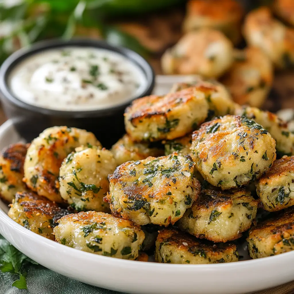 Close-up of zucchini garlic bites ingredients on a clean surface