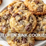 KITCHEN SINK COOKIES centered hero view, clean and uncluttered
