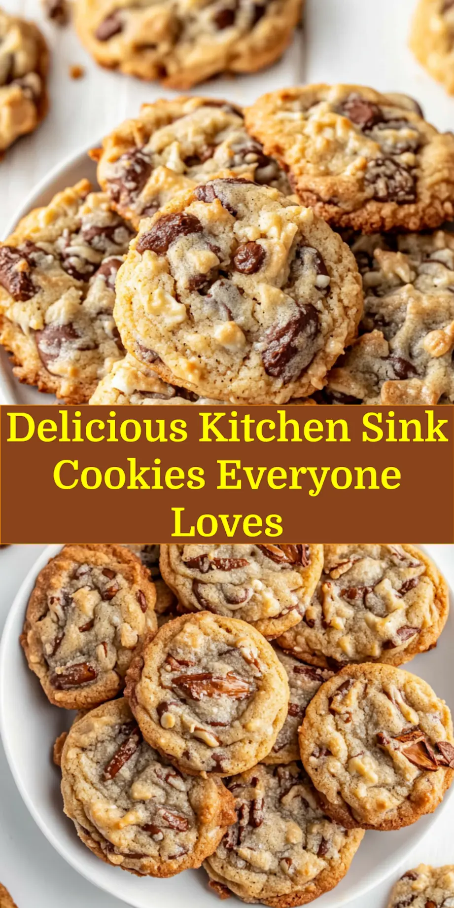 KITCHEN SINK COOKIES centered hero view, clean and uncluttered