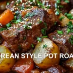 KOREAN STYLE POT ROAST centered hero view, clean and uncluttered