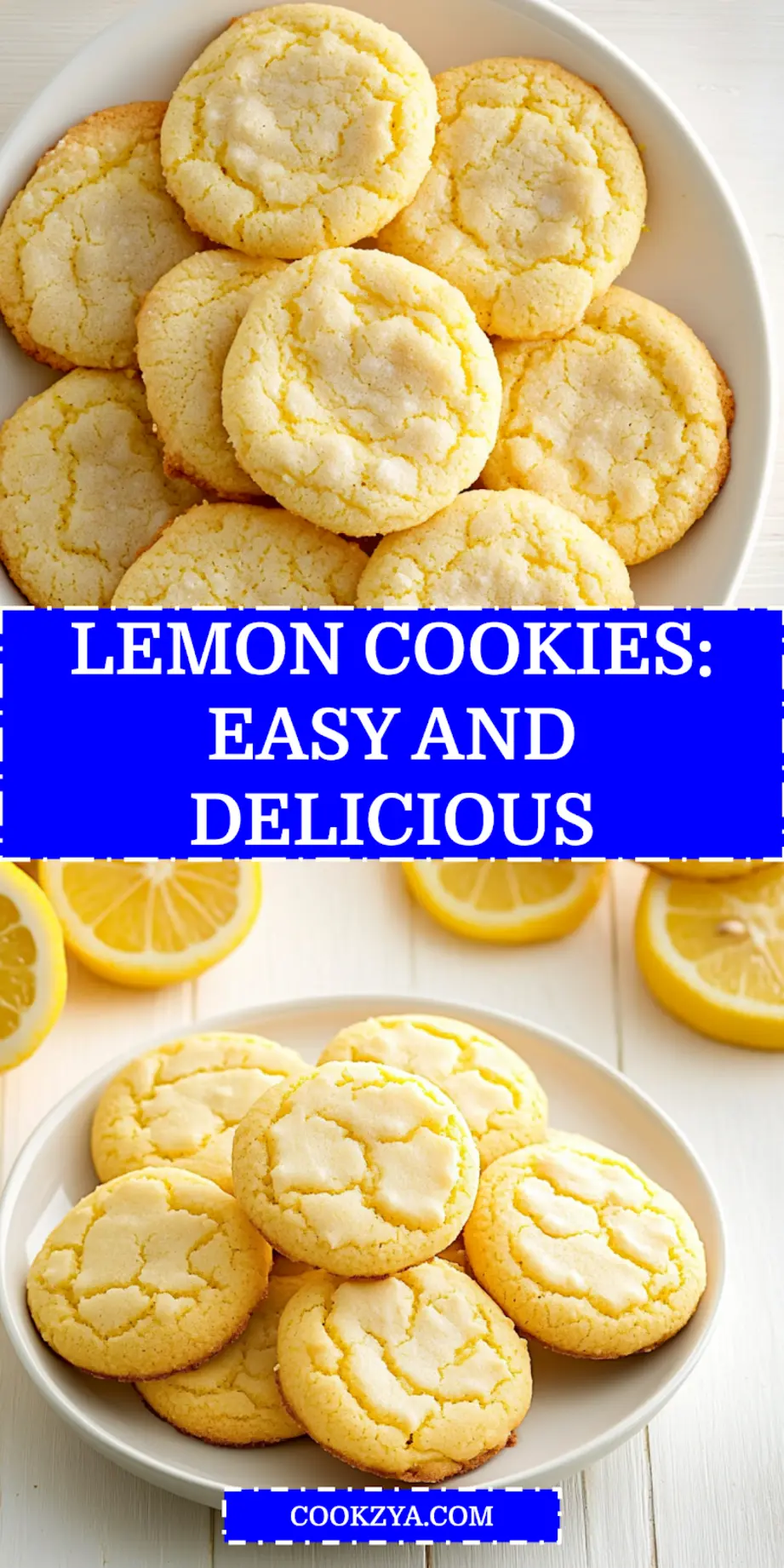 Close-up of glazed lemon cookies arranged on parchment paper