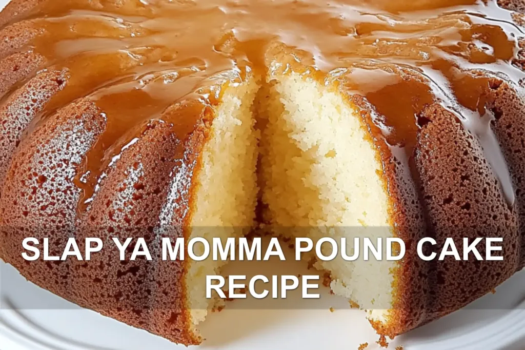 SLAP YA MOMMA POUND CAKE RECIPE centered hero view, clean and uncluttered