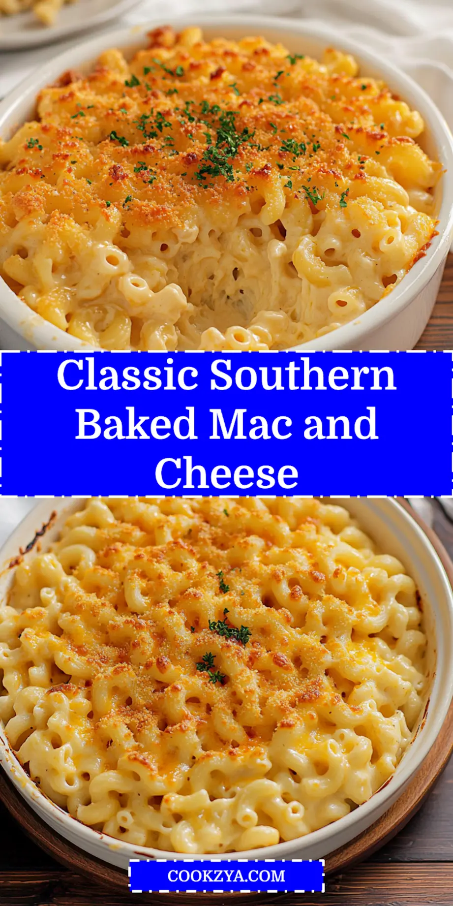Easy Southern Mac and Cheese Baked Comfort Food 7 Southern Mac and Cheese Baked fresh out of the oven with golden crust