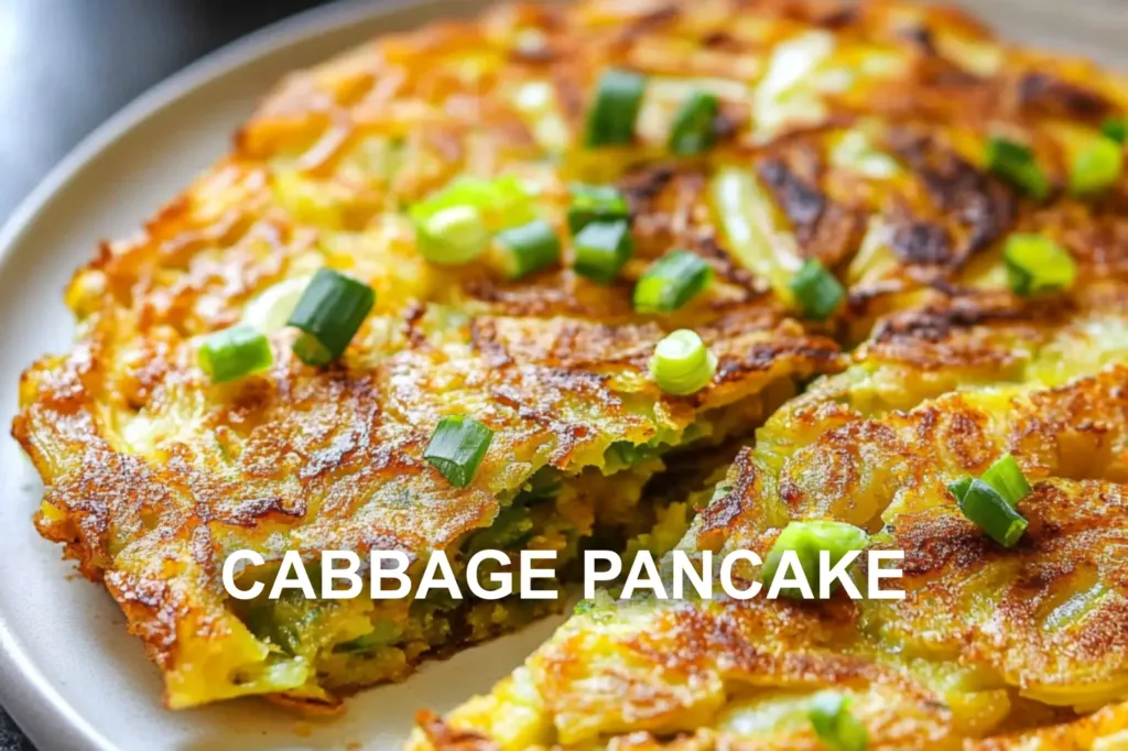 CABBAGE PANCAKE centered hero view, clean and uncluttered