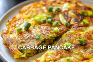 CABBAGE PANCAKE centered hero view, clean and uncluttered