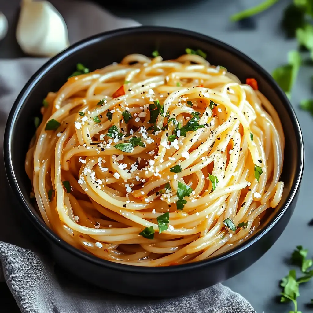 CHILI GARLIC NOODLES centered hero view, clean and uncluttered