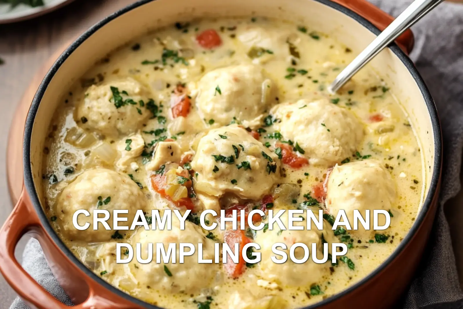 How to Make Creamy Chicken and Dumpling Soup
