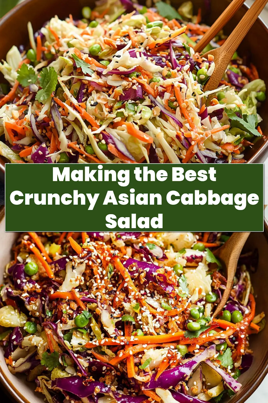 Easy and Fresh Crunchy Asian Cabbage Salad Recipe 7 Finished Crunchy Asian Cabbage Salad served in a bowl with vibrant colors and textures