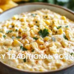 EASY TRADITIONAL CORN DIP centered hero view, clean and uncluttered