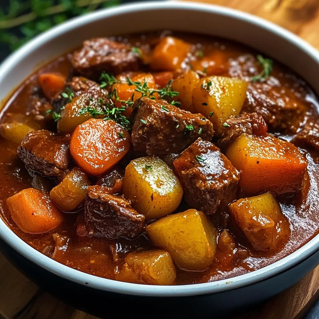Ingredients for Best Ever Beef Stew displayed on a clean surface