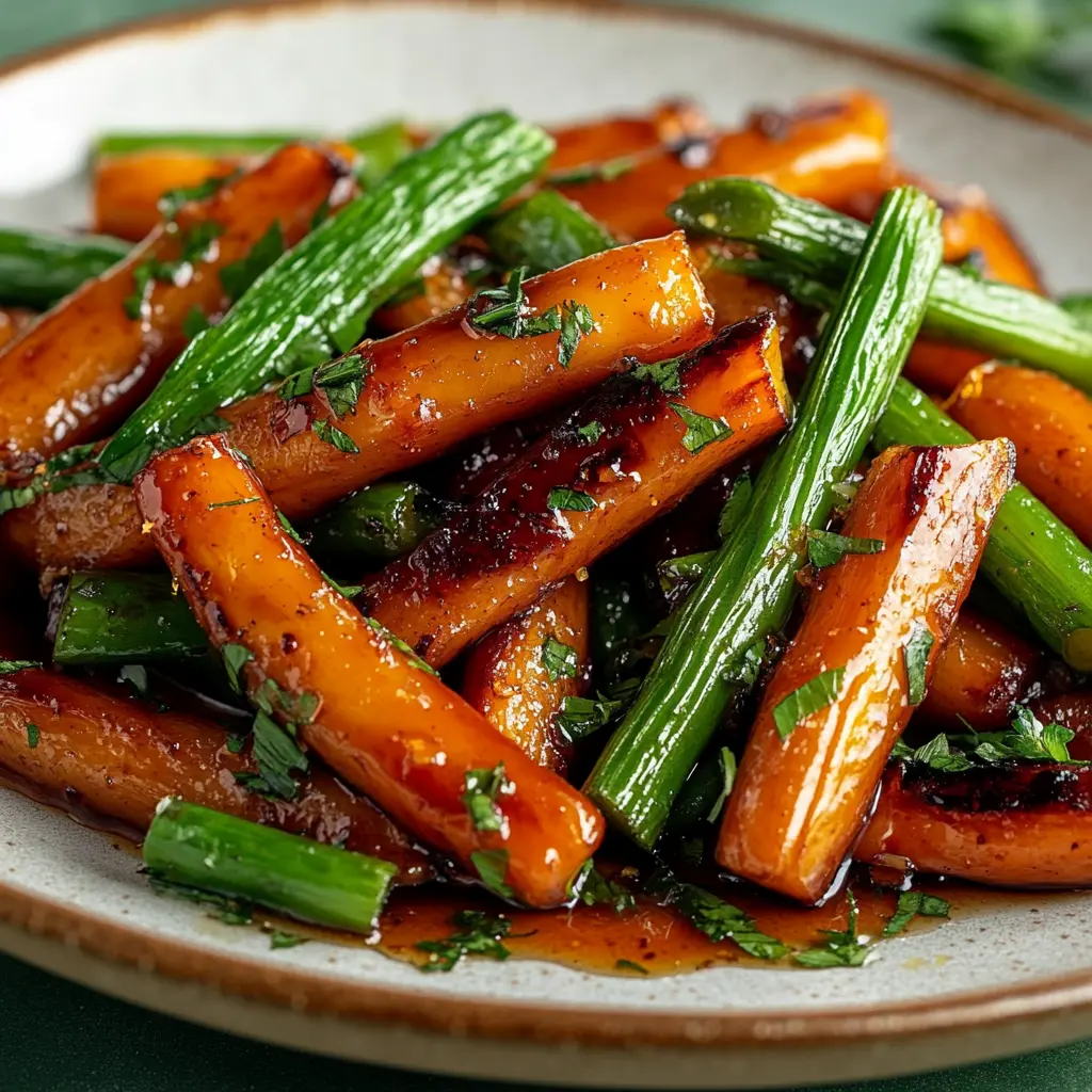 Irresistible Honey Glazed Carrots & Green Beans Recipe 6 Honey glazed carrots and green beans ingredients laid out neatly