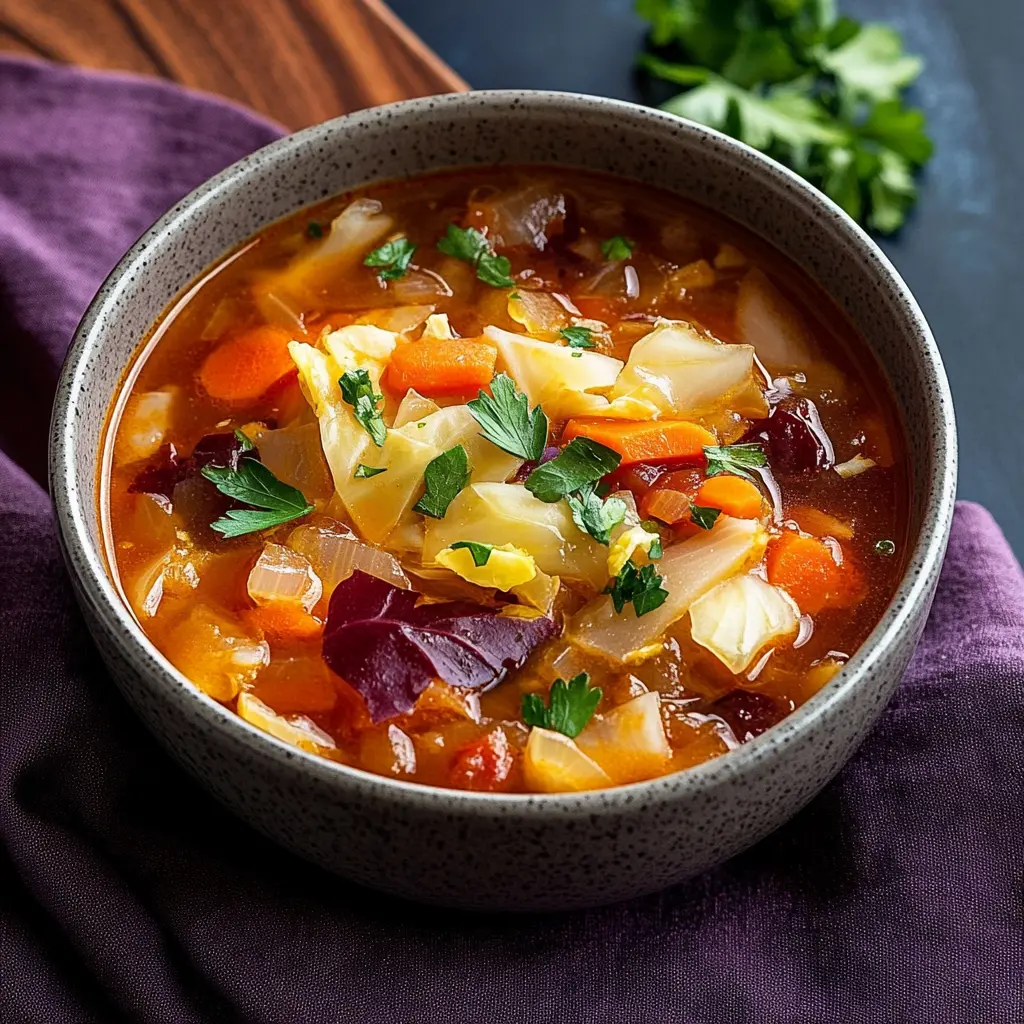 Ingredients for Weight Loss Cabbage Soup, neatly arranged and ready for cooking
