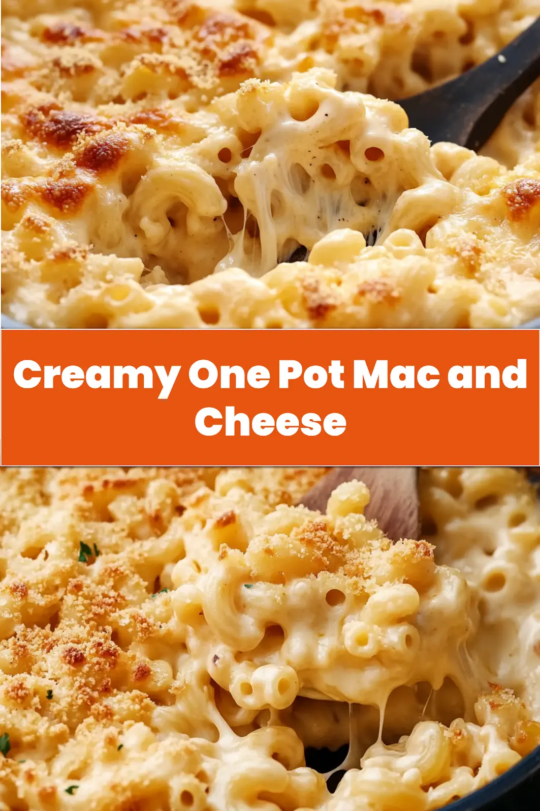 One-Pot Mac and Cheese: The Best Quick Comfort Dinner 7 ONE POT MAC AND CHEESE centered hero view, clean and uncluttered_pin