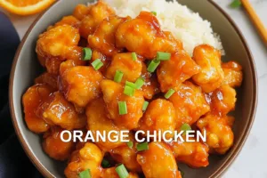 Orange Chicken Recipe Easy Better Than Takeout ORANGE CHICKEN centered hero view, clean and uncluttered