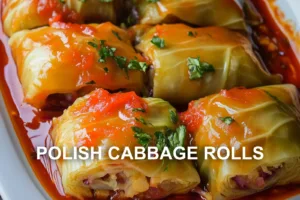 POLISH CABBAGE ROLLS centered hero view, clean and uncluttered