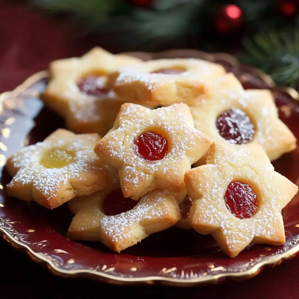 Polish Kolacky Cookies centered hero view, clean and uncluttered