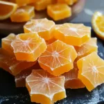 CLASSIC HOMEMADE ORANGE CANDY RECIPE centered hero view, clean and uncluttered