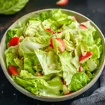 ICEBERG LETTUCE SALAD centered hero view, clean and uncluttered