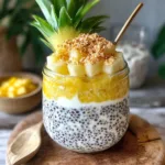 PINA COLADA CHIA PARFAIT centered hero view, clean and uncluttered