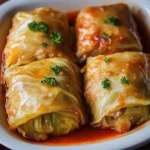 POLISH CABBAGE ROLLS centered hero view, clean and uncluttered