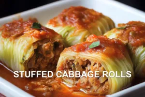 Irresistible Stuffed Cabbage Rolls for Every Occasion STUFFED CABBAGE ROLLS centered hero view, clean and uncluttered