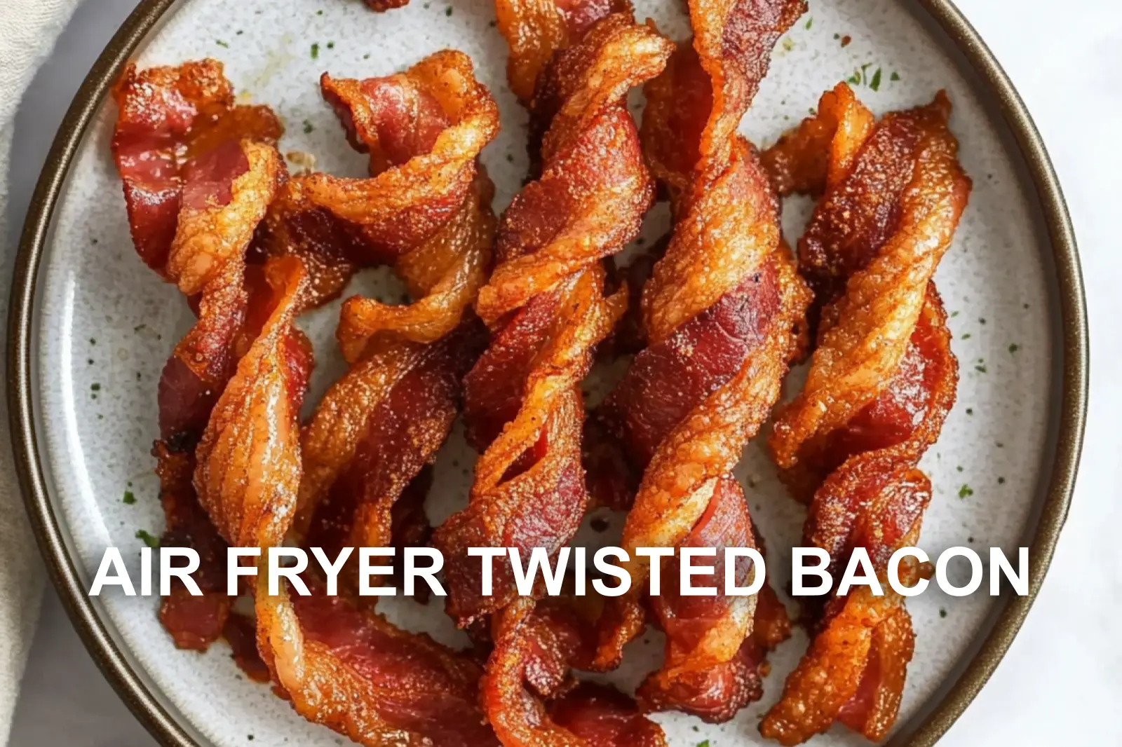 Air Fryer Twisted Bacon Recipe Easy and Irresistible