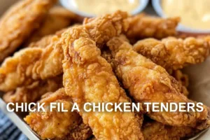 CHICK FIL A CHICKEN TENDERS centered hero view, clean and uncluttered