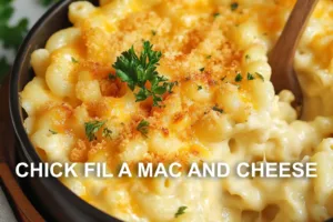 CHICK FIL A MAC AND CHEESE centered hero view, clean and uncluttered