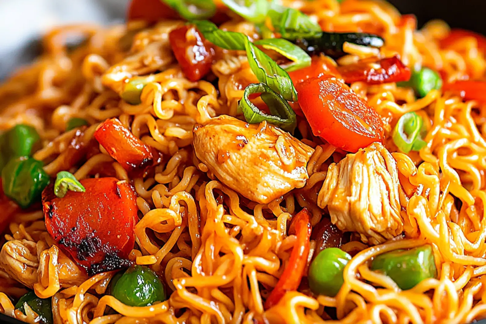 Chicken Vegetable Ramen Noodles Easy Weeknight Dinner